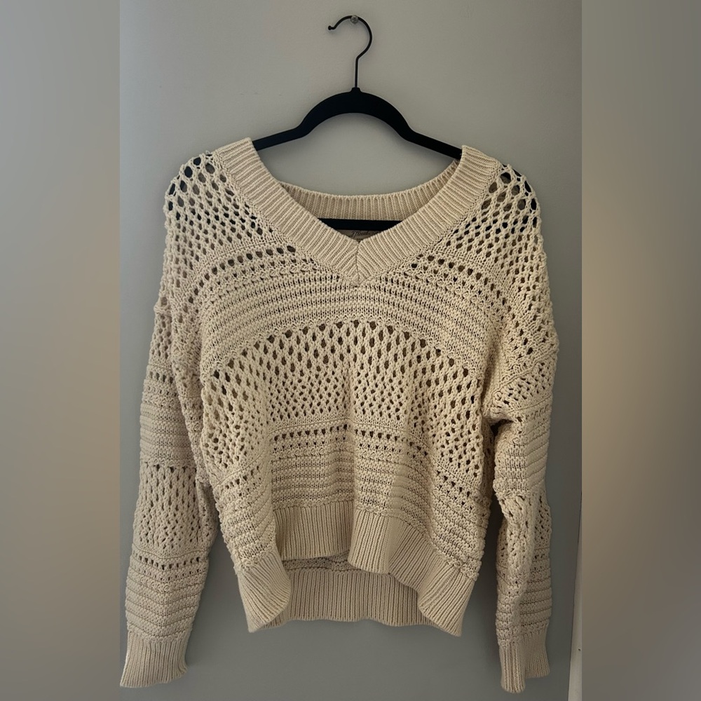 Cream Knit Women's Sweater